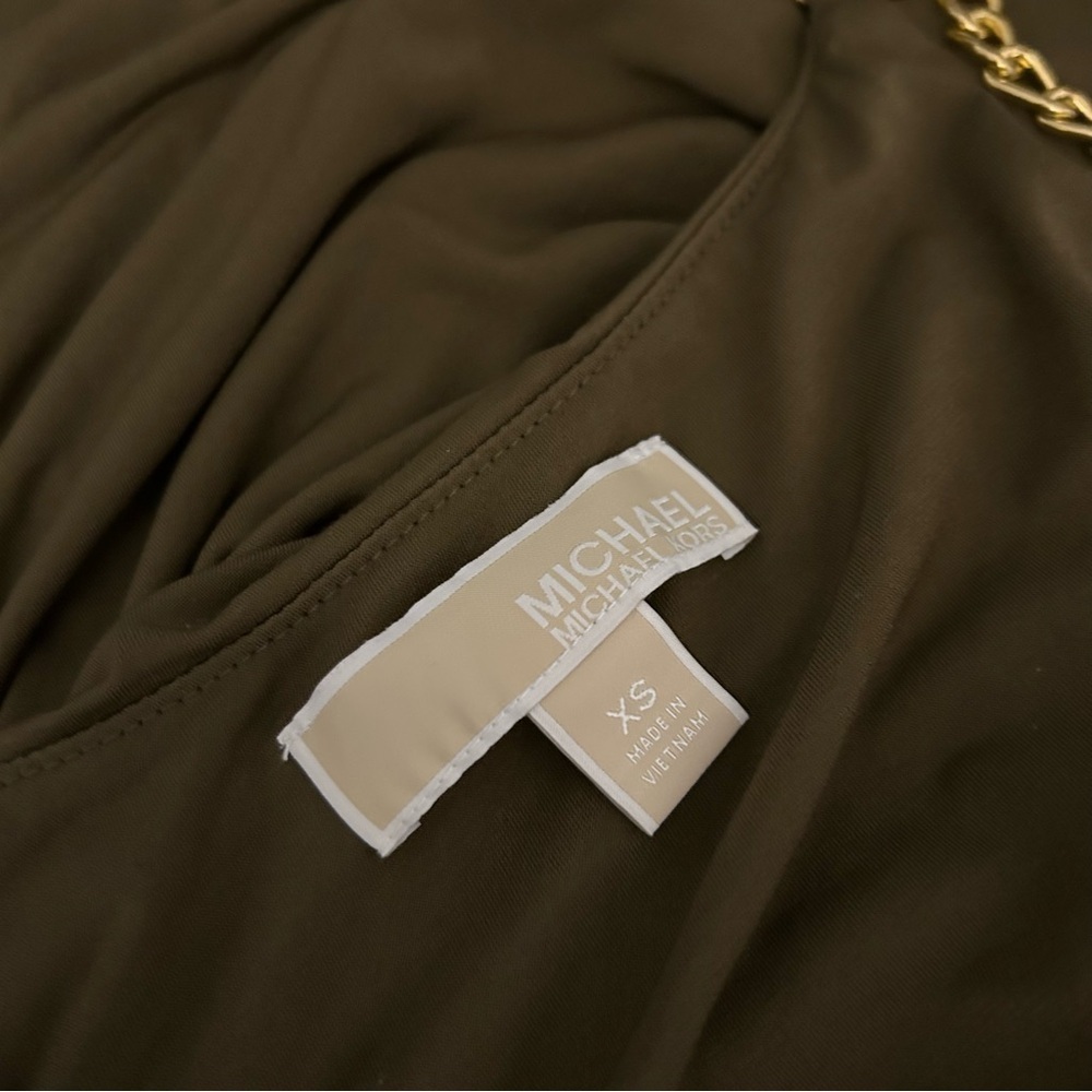 Michael Kors Moss Green Cami - Quiet Luxury / Boho Chic XS❤️ - Picture 6 of 11